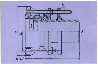 VSSJA-1單法蘭限位伸縮器結(jié)構(gòu)圖